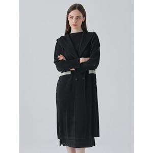 [요이츠]더블 버튼 후드 플리츠 코트_YK02WNPCT01