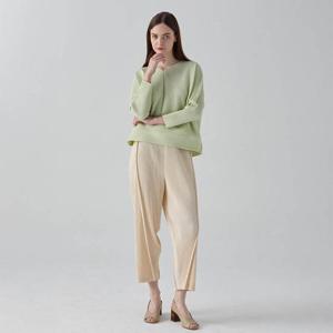 [요이츠]사선 핀턱 플리츠 배기 팬츠_YK02WNPSL30