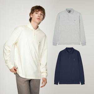 [공식][타미힐피거] 레귤러핏 코튼 폴로 롱 슬리브 티셔츠 3종 택1 (T12E7TKT590MT1)