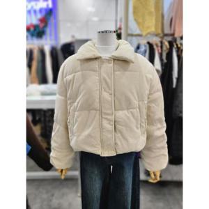 밸리걸 세이브존01 카라넥 코듀로이 숏 패딩 점퍼 816780-1