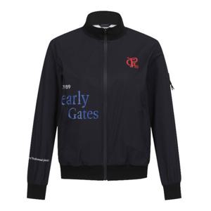 파리게이츠골프바람막이 NQC 531D1JP401_BK 공용 컬러 믹스 앰블럼 니팅 블록 바람막이