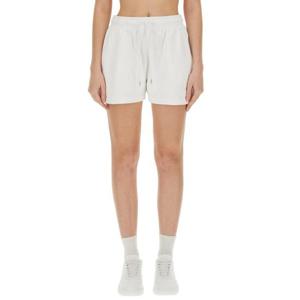 스텔라 매카트니 여성 화이트 로고 스웨트 쇼츠 6J0270_3SPY559000