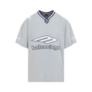 [BALENCIAGA] 라프리마 남성 티셔츠 브이넥 오버사이즈 857086TTVQ61461 Grey /8