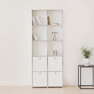 포스트모던 발렌 2X5 미드센츄리 5단 책장 800 C3 (4도어)