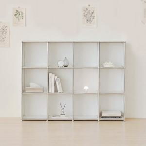 포스트모던 발렌 4X3 미드센츄리 낮은 책장 1600 3단 C3