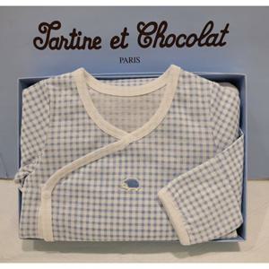 쇼콜라 B엘체크배냇슈트 (TNOMNG02U1)봄남아실내복임신출산선물