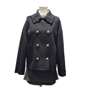 [클리지]비죠 더블 블랙 울 자켓(CO1WJK0664F)