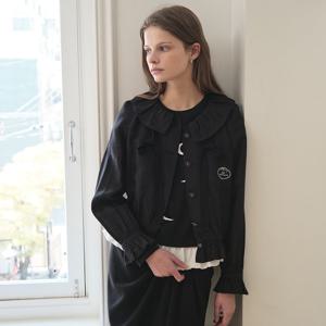 [SATIN] 프릴 카라 크롭 자켓_2컬러 S261M152