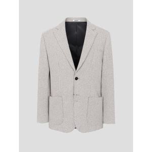 [로가디스] FORTEX 미니멀 패턴 조직물 저지 재킷 - 베이지 (RY6111P01A)