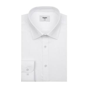 레노마셔츠 폴리스판 트윌 일반핏 긴소매 (RQSSG0013WH)