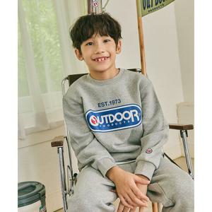 [아웃도어프로덕츠 키즈]발포 캡슐 로고 스웨트 맨투맨 (그레이) OD233IMM02_MLG