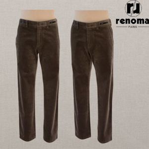 [레노마캐주얼][클리어런스]FW 카키 코듀로이 골덴 면스판 밴딩 팬츠 슬랙스 RQMLBP62A