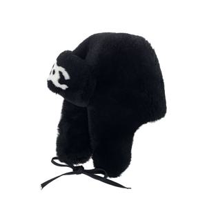 [엘러브] 샤넬 25N 코코네쥬 시어링 트래퍼햇 M 블랙 6ET0309