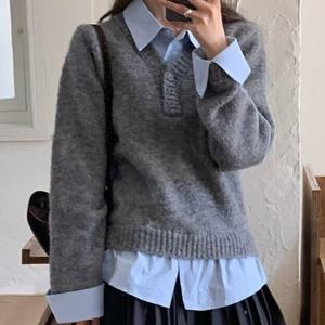 [드넬]센서블셔츠니트DWK54247A