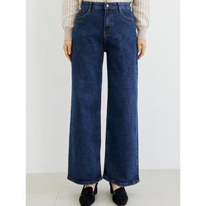 김여사 스프링 와이드 데님팬츠 히든밴딩 일자핏 체형커버 데일리 청바지 2DN601204