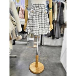 밸리걸 세이브존01 체크 트위드 플리츠 미니 스커트 911440