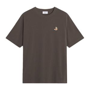 메종키츠네 엠브로이더리 라운드넥 반팔 티셔츠 QM00102 KJ7026