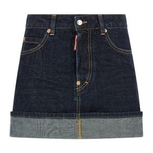 디스퀘어드2 시모사 셀비지 데님 미니 스커트 S75MA1024S30833