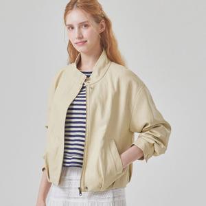 [매긴]벌룬 집업 인조레더 자켓_PBMF6S1JK1031