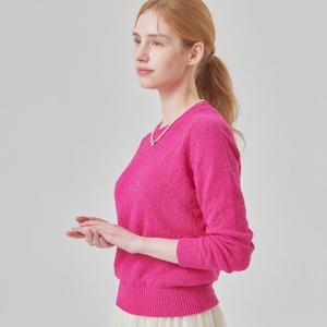 [매긴]테리 린넨 라운드 니트_PBMF6S1KT2021