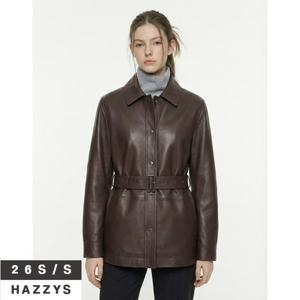 헤지스여성 HSJA6A106 레더 자켓