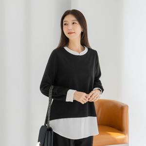 엄마옷 마담4060 이브레이어드블라우스 중년여성 데일리 -ZBL2601014-