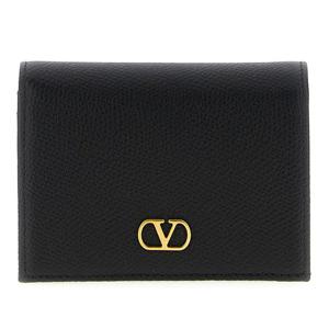 발렌티노 V로고 시그니처 스냅 버튼 플랩 지갑 W0P0AJ3SNP 0NO