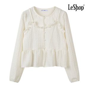 르샵  뷔스티에 레이어드형 프릴 블라우스 (BQ1BL015A)