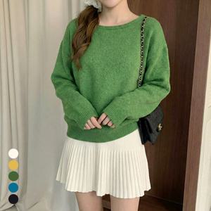 [올리비에스클로젯] 소프트 루즈핏 보트넥 니트_O2602KN016A