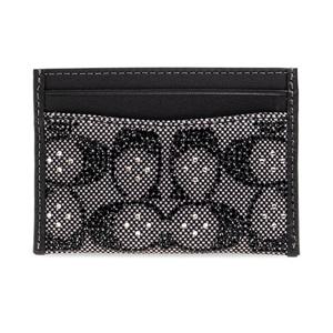 26 SS 코치 시그니처 자카드 에센셜 카드지갑 블랙 CCD080