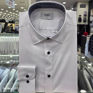 [레노마셔츠]폴리스판 트윌 슬림핏 긴소매RQSSL0506WH_GN