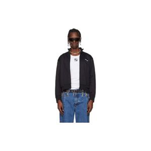 25 FW 베트멍 남성 블랙 컷업 애슬레틱 집업 트랙 재킷 261669M202028