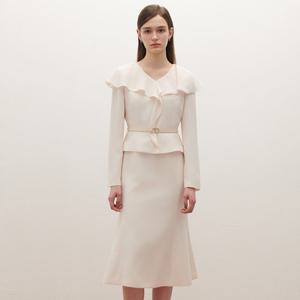 [SATIN] 프릴카라 머메이드 원피스_2컬러 S261S605