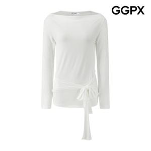 [지지피엑스]보트넥 매듭 포인트 티셔츠 GQ1TS029F