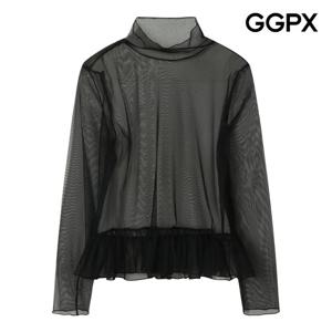 [지지피엑스]시스루 레이스 프릴 블라우스 GQ1SH026F