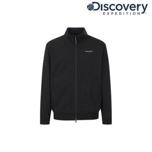 [디스커버리] 남성 에센셜 니트 트레이닝 하이넥 자켓 DMTR37061-BKS