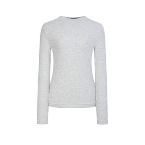 헤지스 여성 26SS 모크넥 소프트 긴팔 티셔츠 멜란지그레이 HSTS6AC15G1