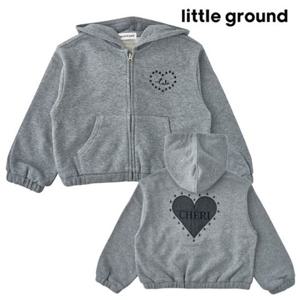 [리틀그라운드8] 테일스쿱(76114-201-01)코튼하트후드집업 아동여아 아우터 간절기 데일리 선물 신학기 봄