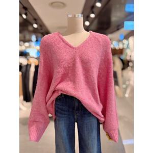 ab.fz 루즈핏 브이넥 여리 몽글 니트 (ABXA1ZW33A) US