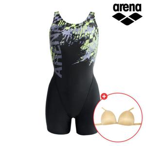 아레나 여성 드리프트 3부 반신 U백 수영복 A5BL1LD39 고리브라