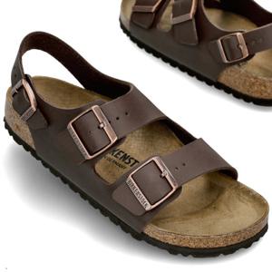 26SS 버켄스탁 밀라노BS 더블 버클 샌들 0034703 DARKBROWN