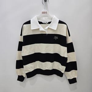 [소이]24F5454-26 스트라이프 카라 맨투맨-SH