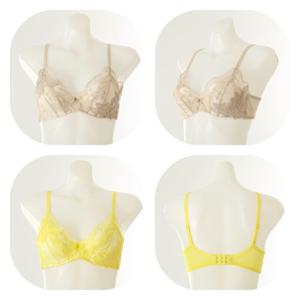 [비너스][OBR5961CD-BE YE] 오르화 블루밍 삼각패드 부유방을 커버 브라