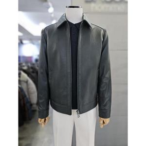 바쏘옴므 세이브존03 바쏘옴므 남자 그린 천연 양가죽 카라 블루종 점퍼 WSAQA5GU13A