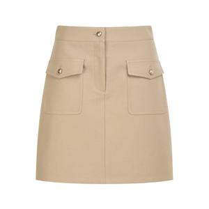 질스튜어트뉴욕   26SS 베이지 포켓 코튼 미니스커트 JSSK6B140I3