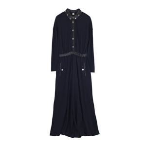 [엘러브] 에르메스 레더 카라 점프수트 38 네이비/블랙 6HA0137