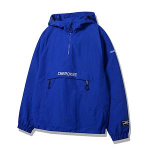 지프 체로키 남녀공용 후드 아노락 쿼터집업 점퍼 JP2JPU231BL