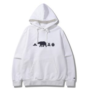 지프 실루엣 로고 루즈핏 남녀공용 후드티 JQ2THU021WH