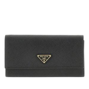 프라다 로고 플라크 폴드오버 지갑 1NF059 2DB3 F0002