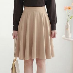 [모리스커밍홈] [55-77]데일리 기본 플레어 스커트_M2602SK007A